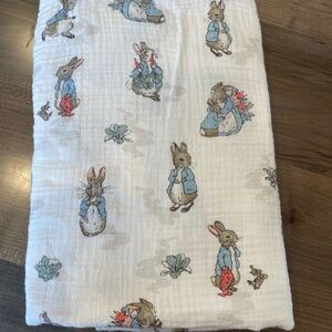 Pottery barn kids Peter rabbit swaddle blanket